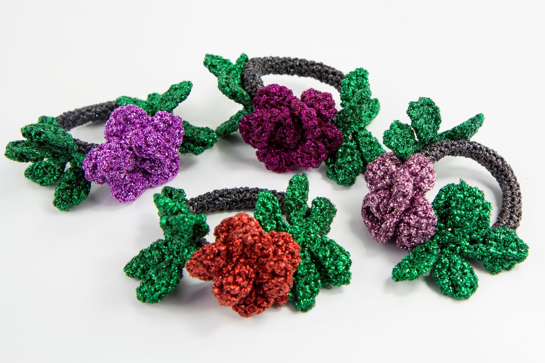 La Vie en Rose Crocheted Bracelets