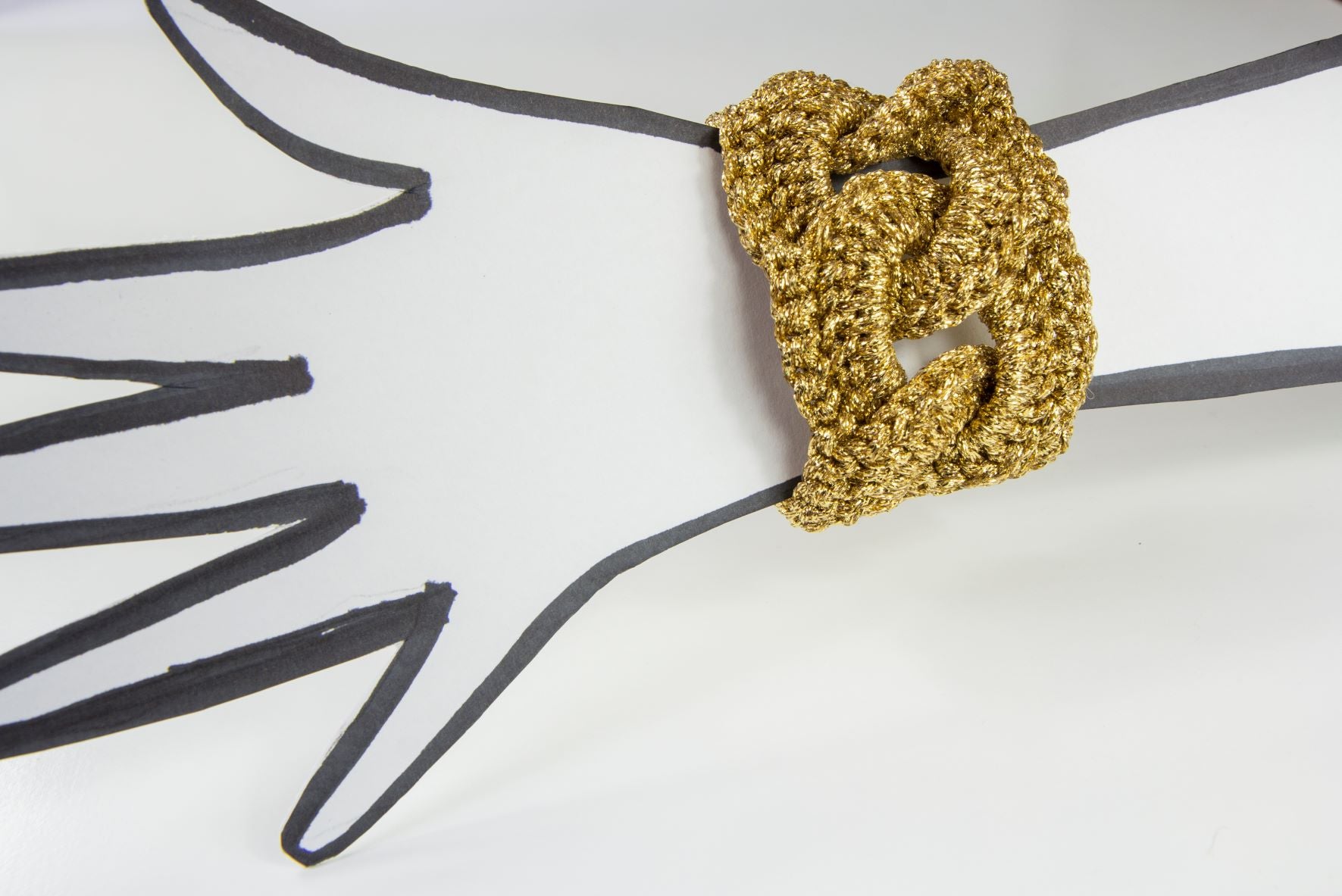 "Metal" Crocheted Cuffs