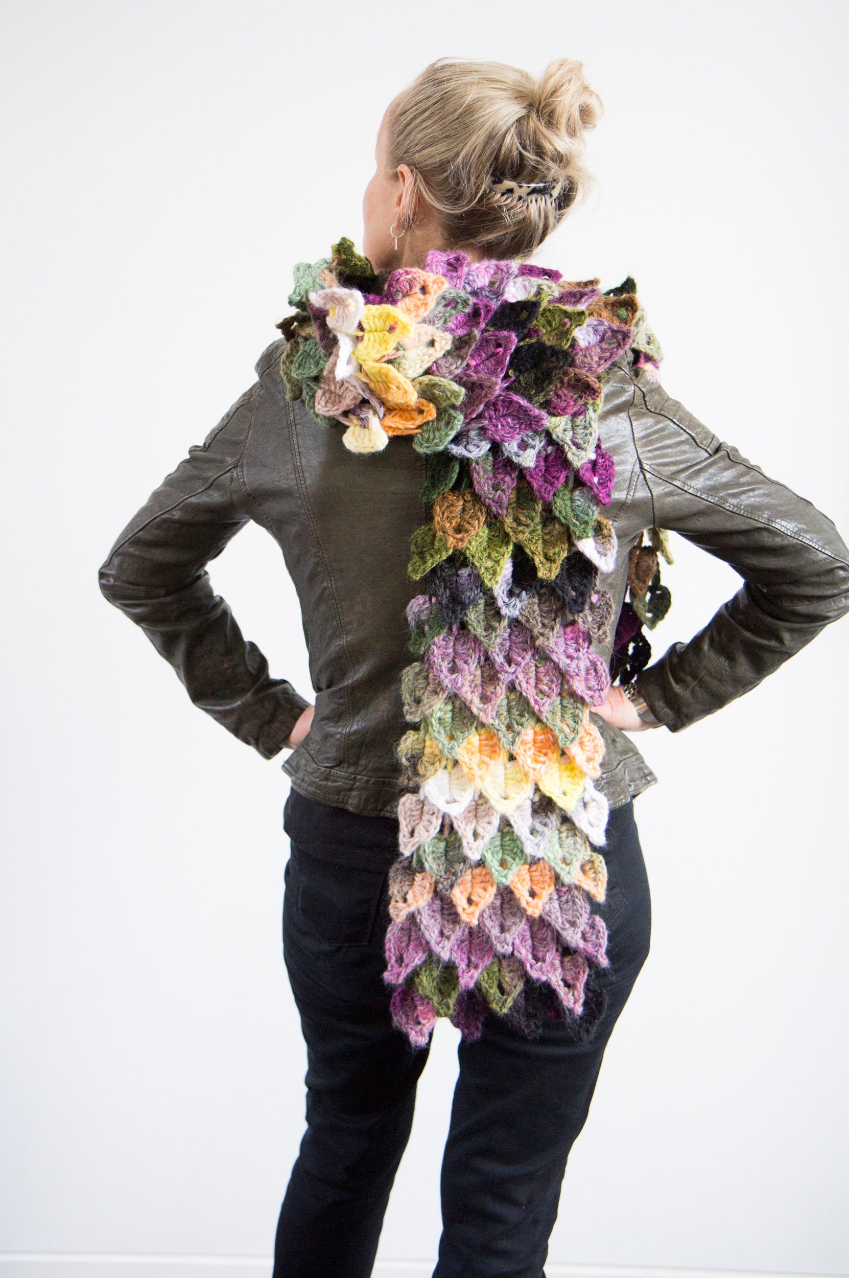 Fallen Petals Handknitted Scarf